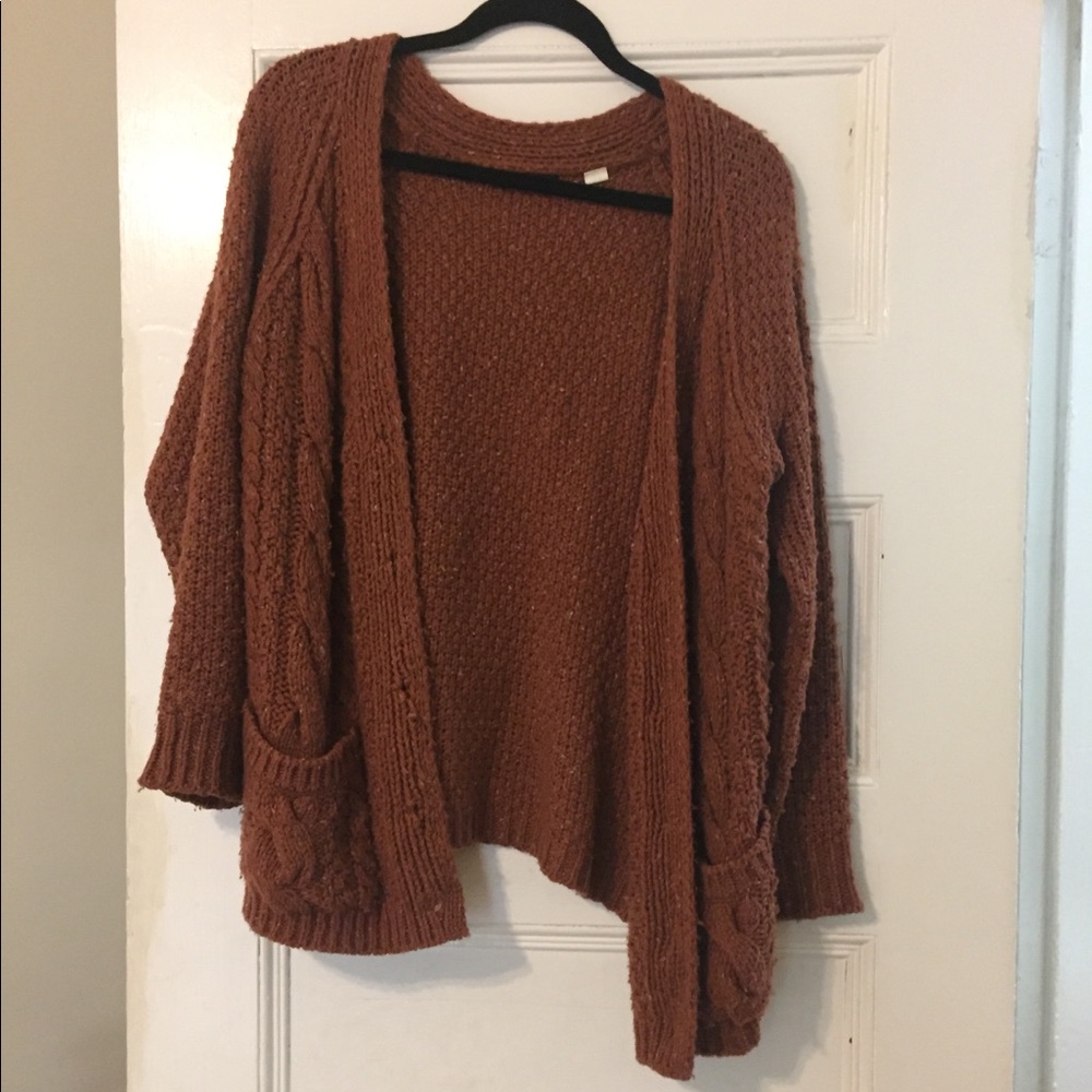 Rust/ burnt orange cardigan
